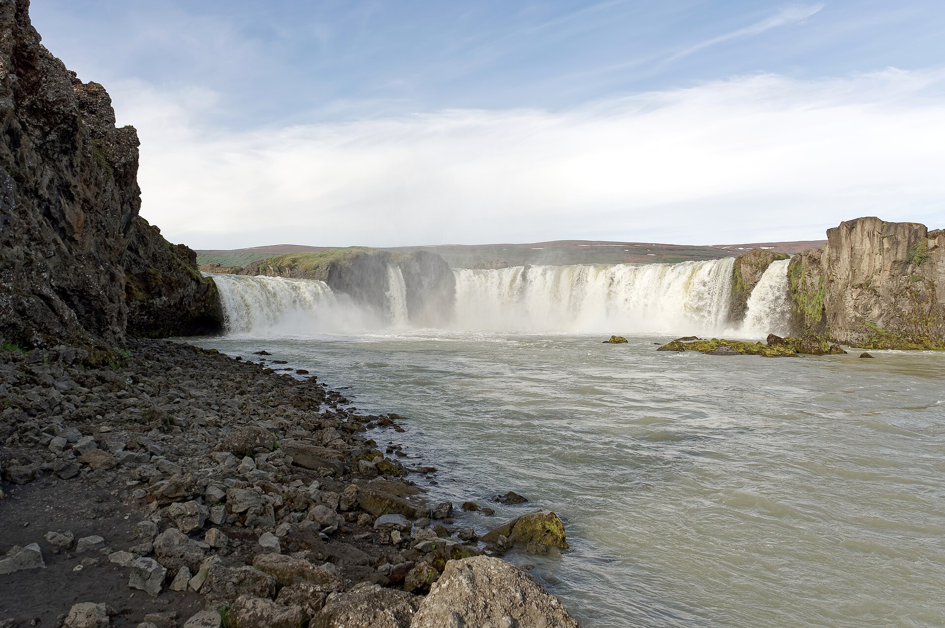 米湖(Mývatn)及北部道路實景