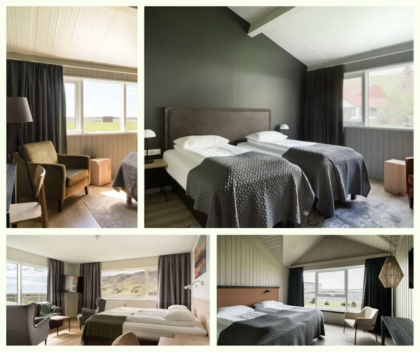 Hotel Katla 官方客房拼圖實景。